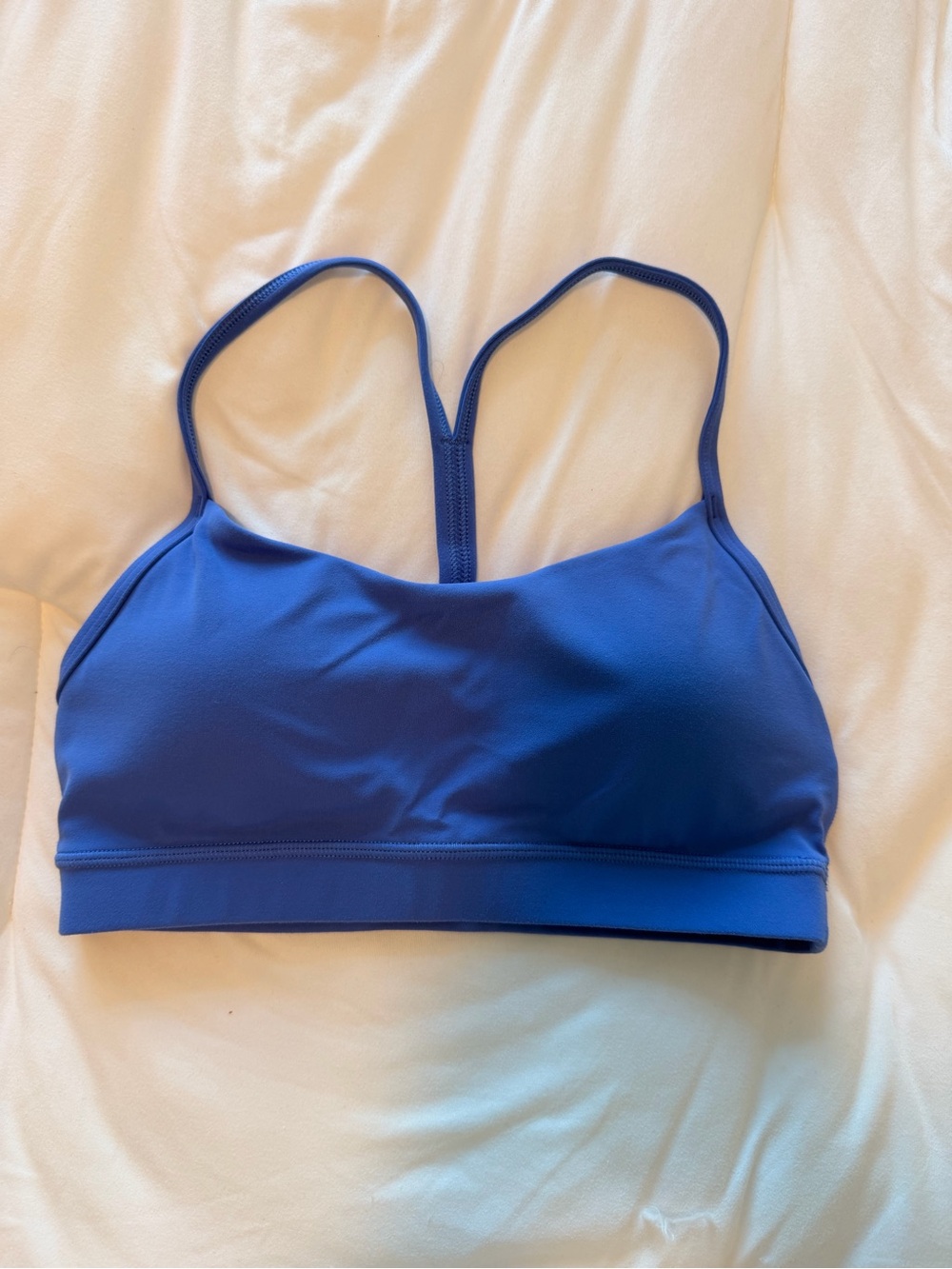 CRZ YOGA Royal Blue Strappy T-Back Sports Bra
